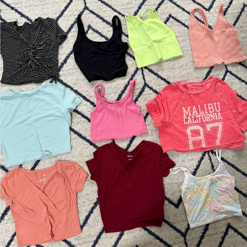 Colorful Crop Top Collection